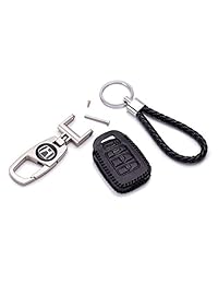 QZS - Funda para llavero, color negro