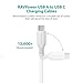 USB Type C Cable, RAVPower USB C to USB A Charger (3ft/6ft, 2 Pack), Fast Charging Cord for Samsung Galaxy S9 S8 Plus Note 8, Google Pixel, LG V30 G6 G5, Nintendo Switch, OnePlus 5 3T and More (White)