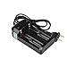 Warm-house Dual Channel Battery Charger Universal Auto Off Intelligent Battery Charger for 18650/18500/14500/26650 AA Lithium Battery Lifepo4 Battery USA Plug Black
