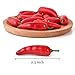 Hagao Fake Pepper, Millet Pepper Simulation Lifelike Hot Chili for Home Kitchen Party Pub Decoration Cabinet Ornament 50 pcs Red