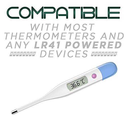 Thermometer Battery LR41 L736 GP192 392 AG3 SR41 192 2 Pack Long