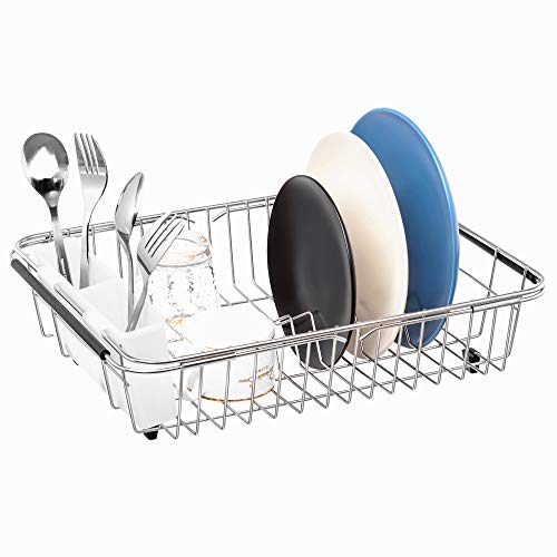 iPEGTOP Expandable Dish Drying Rack, Over The Sink Dish Rack, in Sink