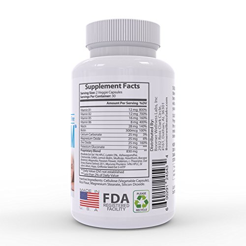 AntiAnxiety Supplement for Relief of Panic Attacks & Anger Outbursts