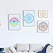 LOCOLO Mandala Stencils Set of 9 (6 x 6 inch) Reusable Stencil Laser Cut Painting Template Wood Floors Wall Fabric Furniture Stencils