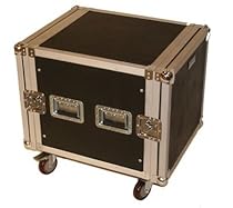 Seismic Audio - 10 SPACE RACK CASE Amp Effect Mixer PA/DJ - Wheel/Casters
