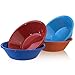 Metro 28-ounce Plastic Bowls for Cereal or Salad | set of 8 in 4 Assorted Colors