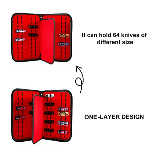 QEES Knife Case,Knife Display Case,Knife Storage,40 Slots Folding Knife