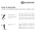Bauerfeind Sports Compression Lower Leg Calf Sleeves (1 Pair) (Black, Medium/Long)