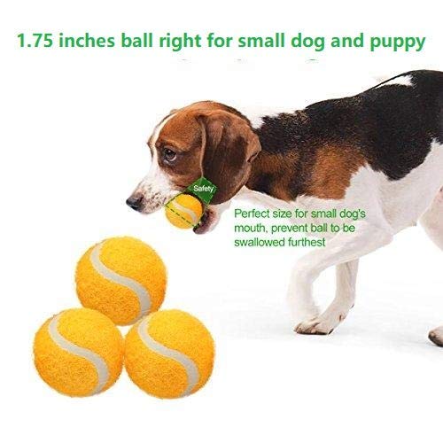 IDOGMATE Tennis Balls for Dogs, 1.75" Ball Dog Toy for Small Launcher, Dog Balls (10Pack) - Thumbnail 2