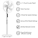 Climatik 16-Inch Pedestal Fan with Remote Control and LED Display | 3 Operational Modes | 80° Oscillation | Adjustable Height & Pivoting Fan Head | Perfect for Homes, Offices and Bedrooms