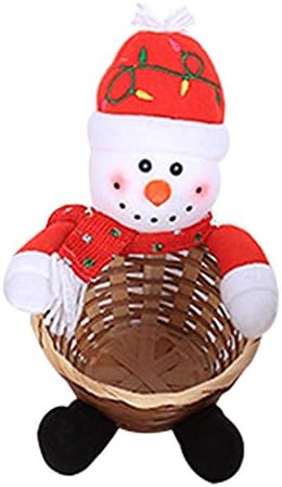 Christmas Candy Basket Christmas Decoration Large Size Candy Basket Desktop Decoration Children's Candy Basket Candy Storage Holders Bowl Home Festival Ornaments by Futurepast