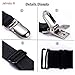 JELINDA Shirt Stays Garters for Men: Adjustable Shirt Holders Shirt Tuckers Elastic Shirt Keepers for Military Police