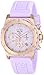 Bulova Women's 98M118 Gold-Tone Stainless Steel Watch with Purple Rubber Band