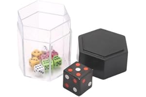 Sufeasdf Magician's Dice Dice Magic Trick Dice Props Explosion Dice Easy Magic Tricks for Kids Magic Prop Novelty Funny Toy Close-Up Performance Joke Prank Toy (Multicolor)