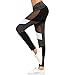 Oksale Womens Mesh YOGA Running Sport Pants High Waist Workout Leggings Fitness Trousers (XL, Gray)