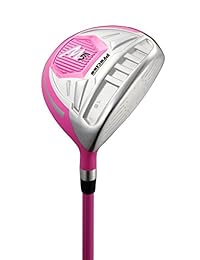 Precise Juego completo de palos de golf para mujeres diestras M5, incluye driver de titanio, SS Fairway, SS Hybrid, SS palos 5-PW, putter, bolsa vertical, 3 HC color rosa