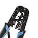Ealona Ethernet Crimp Tool,Cat5 Cat5e Cat6 Crimping for UTP 8P/RJ45 and 6P/RJ12 4P/RJ11 connectors Crimp, Cut, Strip Tool,Professional Network Crimper Cutter Stripper, Network Wire Strippe