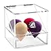 Newslly Acrylic Covered Makeup Sponge Holder with Lid 4 Slots Makeup Sponge Organizer Box for Beauty Blender