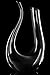 Culinaire Crystal Glass U-Shaped Wine Decanter - White & Red Wine Carafe Aerator, 1750ml