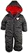 iXtreme Baby Boy's Snow Pram - Newborn Infant Hooded Bodysuit Bunting Snowsuit (0-24M), Size 1218M, Charcoal