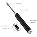 Electric Arc Lighter Kitchen Lighter USB Rechargeable Long Lighter Candle 360° Flexible Neck, No Spark & Smell, Flameless Windproof Fire Candle Lighter for Camping Grilling BBQ Gas Stove, Black