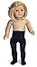 Doll Clothes Fits American Girl Doll and Other 18 Inch Dolls, 3 pair of doll tights White, Black, Pink, Doll Accessories