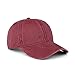 CANCA Vintage Washed Dyed Cotton Twill Low Profile Adjustable Baseball Cap (Purplish Red)