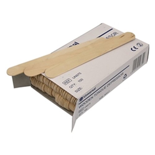 Polycraft Small Wooden Mixing Sticks/Tongue Depressor - 100pk