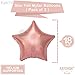 Rose Gold 2021 Balloons for Grad Party Decorations - Large, 40 Inch | Rose Gold Confetti Balloons, Star Mylar Balloons | Graduation Decorations 2021 Rose Gold | 2021 Graduation Balloons Party Supplies
