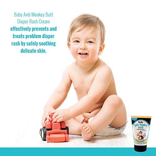 Baby Anti-Monkey Butt | Soothing Diaper Rash Cream with Calamine | Soothes Delicate Skin | 3 Ounce.
