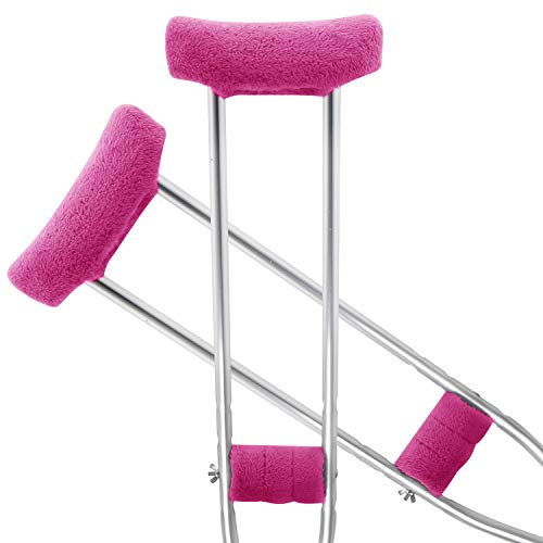 TOMMHANES AMISGUOER Crutch Pads Underarm Crutches Pads Crutch Hand Grip Covers Crutch Pads Washable OneSize (2 Armpit, 2 Hand Cushion) (CP10P)
