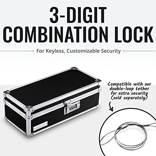 Vaultz Locking Medicine Storage Box with Combination Lock, 3.75" x 11.