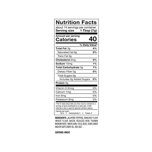 FRESH GOURMET CRISPY LIGHTLY SALTED JALAPENOS | LOW CARB | CRUNCHY SNACK AND SALAD TOPPER | 3.5 OUNCE, PACK OF 6