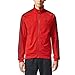 adidas Men's Essentials 3-Stripe Tricot Track Jacket, Scarlet/Black, Medium