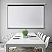 Projector Screen Manual Pull Down 100 inch 16:9 Projection Movies Screens HD Wrinkle-Free for Home Theater School Office Indoor LYH