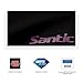 Santic Women's Cycling Shorts 4D Padded Elastic Comfortable Bike Shorts Black-Purple