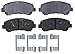 ACDelco Silver 14D1338CH Ceramic Front Disc Brake Pad Set with Hardware
