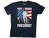 Ripple Junction Archer Vote Sterling Archer President Adult T-Shirt Medium Navy