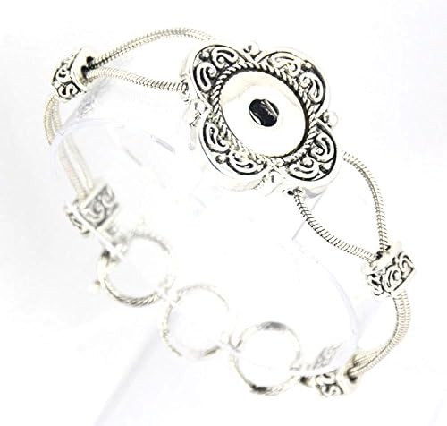 Simple Ever Snap Bracelet Fit Snap Button Charms 18-20MM NOOSA chunks snap button jewelry Pack of 2
