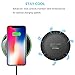 Wireless Charger, iPhone X Wireless Charger, 7.5W Wireless Charging for iPhone X 8/8 Plus, 10W Fast Wireless Charging for Samsung Galaxy S9/S9 Plus/S8/Note 8/5/S7,5W for All Qi enabled Phones