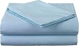 RV Mattress Short Queen Sheet Set - (60x75) 400 Thread Count Egyptian Cotton -Made Specifically for RV, Camper & Motorhomes (Short Queen) (Light Blue Solid)