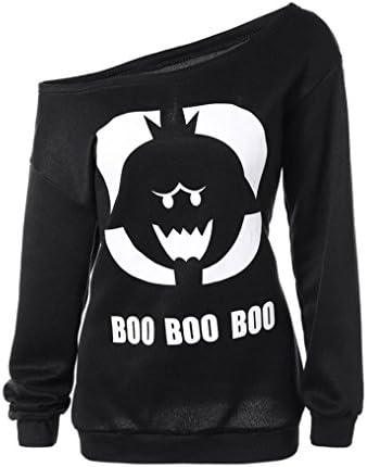 Best Selling,Kstare Woman Autumn &amp; Winter Halloween Horror Pumpkin Head Plus Cashmere Jacket (Black, XL)