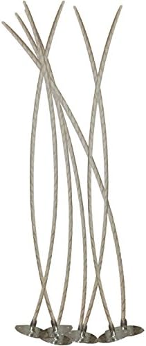 Espero 4.7"L Cotton Waxed Wicks Natural Candle Wicks Low Somke Cotton Core For Candle Making Candle DIY 100pcs White