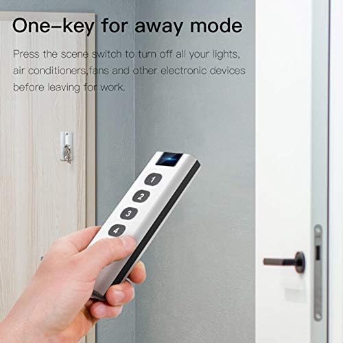 SOLE HOME Zigbee Smart Scene Switch 4 Gang Aplicacin Inalmbrica Control Remoto 12 Modos de Escenas Escenas Personalizadas Interruptor Inteligente de Automatizacin Del Hogar Hub Zigbee