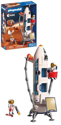 Space Esa Cohete de investigación a Marte| Cohete Modular con Plataforma de Lanzamiento y 2 astronautas | Juguete para niños a Partir de 4 años | 72011