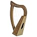 Design Toscano Celtic Knot Walnut Tara Harp Instrument and Display, 20 Inch, Walnut and Birch Wood, Natural