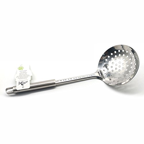 Kitchen Skimmer Slotted Spoon, Stainless Steel Slotted Spoon, 13" - Thumbnail 2