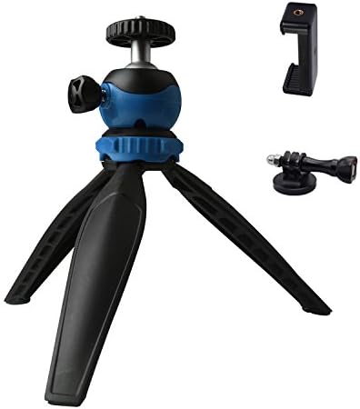 Phone Tripod, HTQ Universal Phone Tripod with GoPro HERO Mount Connection Adapter and tripod Holder for iPhone/Samsung Galaxy/Nexus and More Smartphones