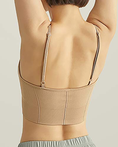 LicLiz-Longline-Sports-Bras-for-Women-Seamless-Padded-Yoga-Tank-Tops-Workout-Fitness-Gym-Rib-Cami-with-Adjustable-Straps