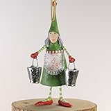 Patience Brewster Mini Maid A Milking - Krinkles Christmas Décor New 08-30643